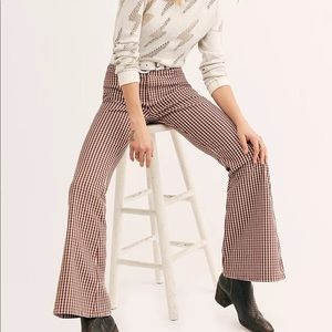 Lee Flare Plaid Jeans - Vintage Modern